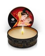 Vela de Massagem Afrodisíaca Shunga Champanhe & Morango (30 ml)