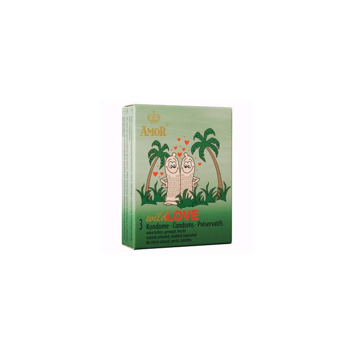 Preservativos Amor Wild Love Pérolas (3 Un)