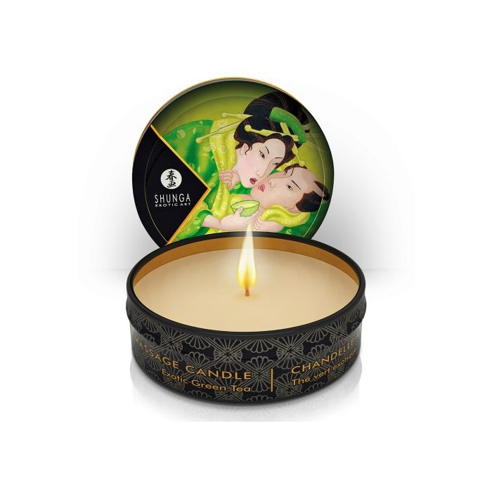 Vela de Massagem Afrodisíaca Shunga Chá Verde (30 ml)