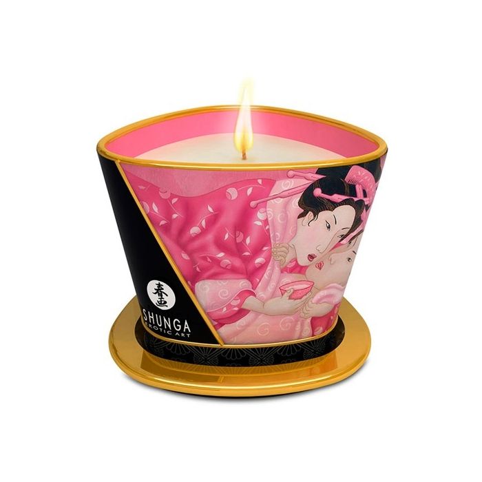 Vela de Massagem Shunga Aphrodisia Pétalas de Rosa (170 ml)