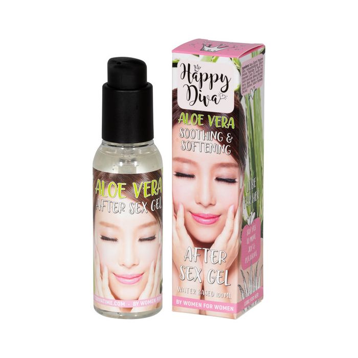 Gel Lubrificante Happy Diva Aloe Vera After Sex Gel P/ Mulher (100 ml)