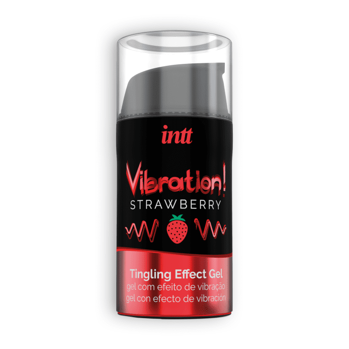 Vibrador Liquido Estimulante Unisexo Comestível Intt Vibration! Morango (15 ml)