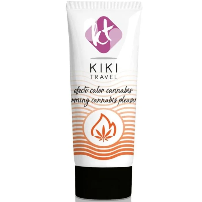 Lubrificante à Base de Água Kiki Travel Cannabis Efeito Calor (50 ml)