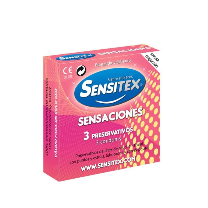 Preservativos Sensações Vegan Naturais Sensitex (3 Un)