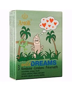Preservativos Amor Wild Dreams Estriados (3 Un)