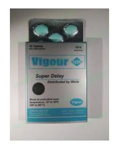 Potenciador e Retardante Vigour 1200 mg Super Delay (10 Un)