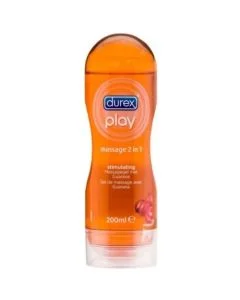 Gel Lubrificante e Massagem Durex® 2 em 1 Guaraná (200 ml)
