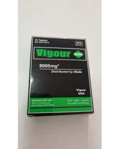 Potenciador Vigour 8000 mg Black (10 Un)