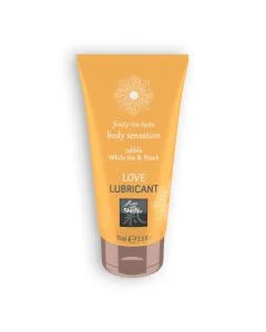 Lubrificante Comestível Shiatsu Fruity Tea Body Sensation Chá Branco & Pêssego (75 ml)