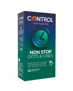 Preservativos Control Adapta Non Stop Dots & Lines (12 Un)