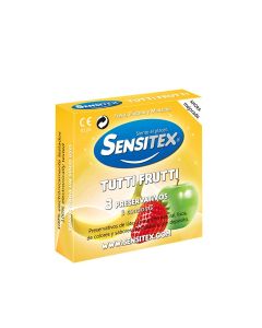 Preservativos Vegan Tuttifrutti Sensitex (3 Un)