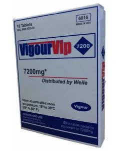 Potenciador Vigour Vip 7200 mg (10 Un)